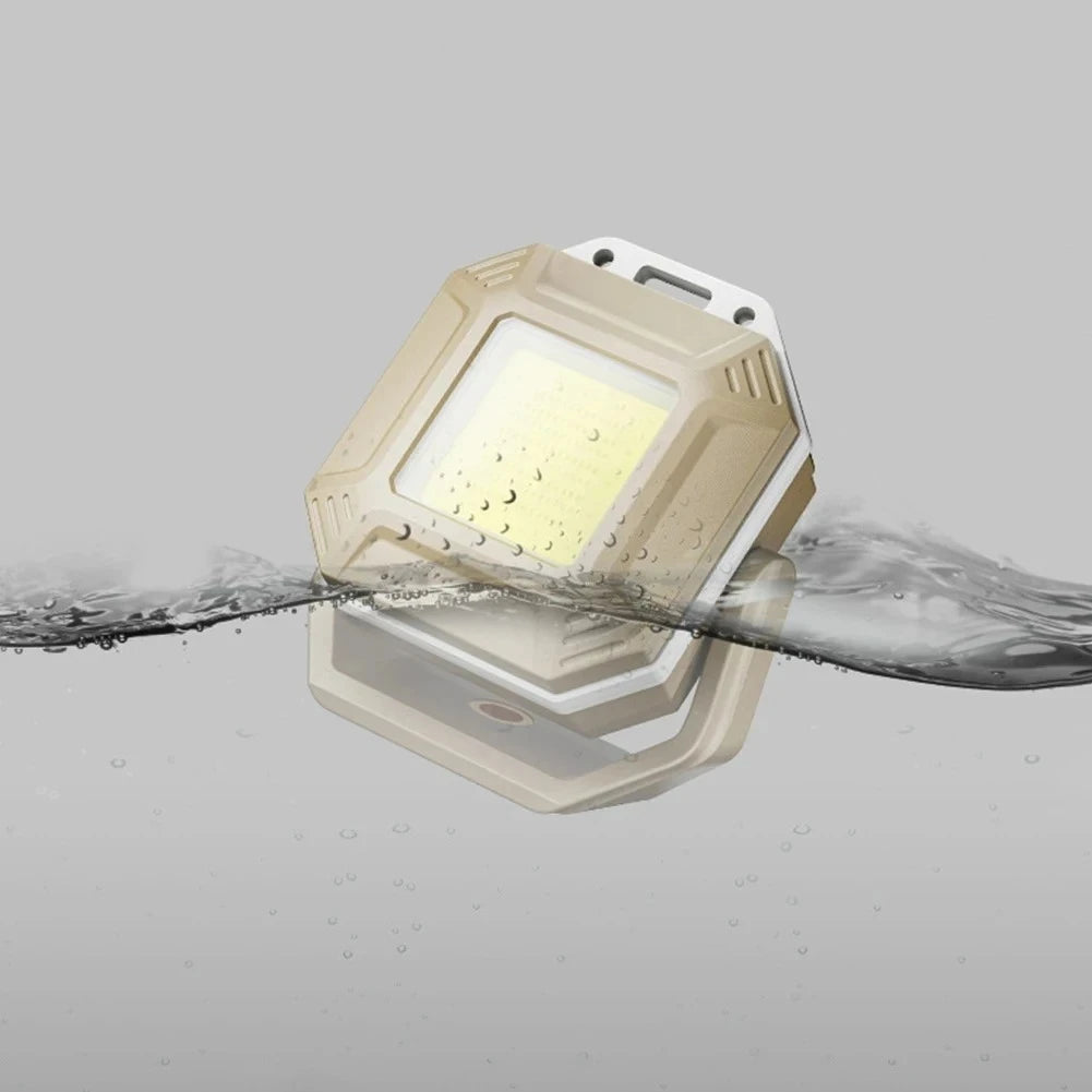 Rechargeable COB LED Work Light - Magnetic Waterproof Inspection Lamp for Repairs, Workshops & Emergencies