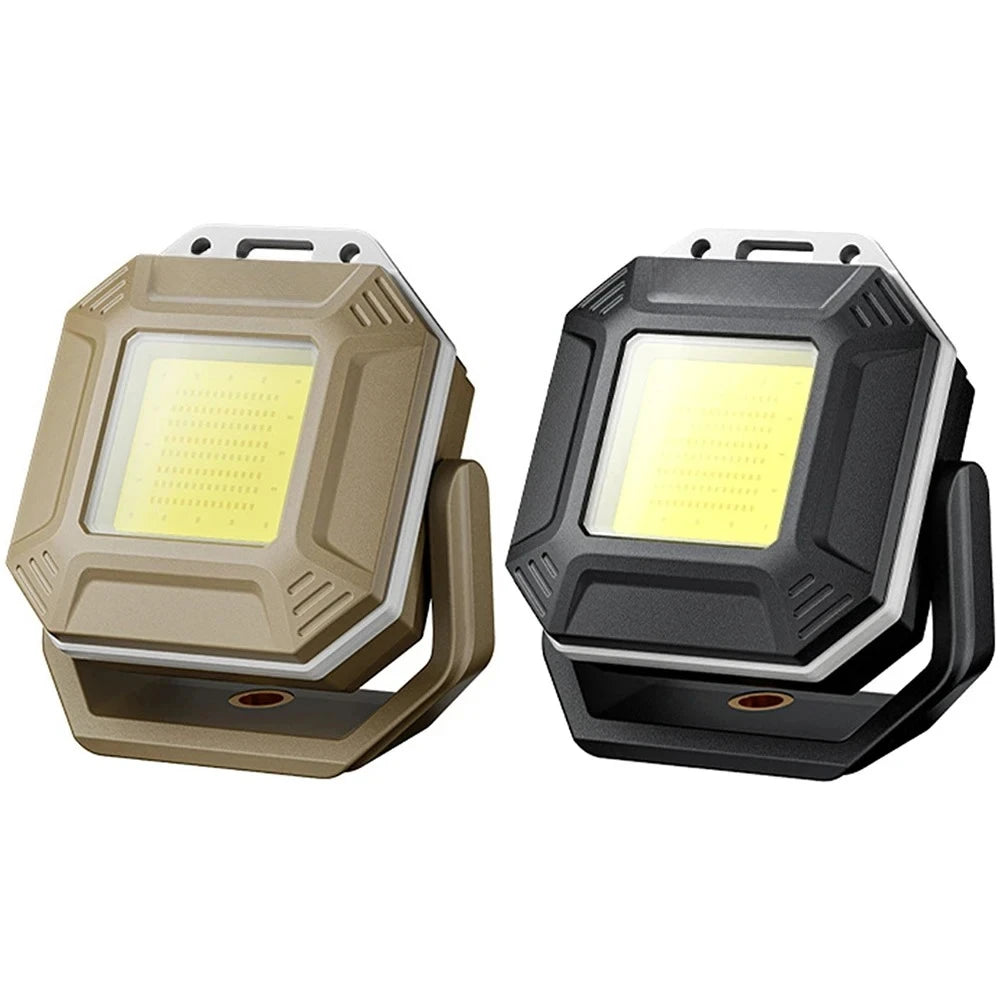 Rechargeable COB LED Work Light - Magnetic Waterproof Inspection Lamp for Repairs, Workshops & Emergencies