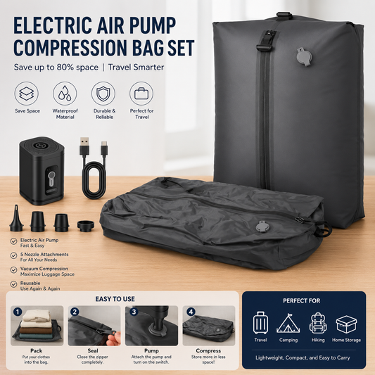 17L Vacuum Compression Bag with Air Pump