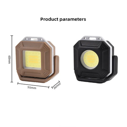Rechargeable COB LED Work Light - Magnetic Waterproof Inspection Lamp for Repairs, Workshops & Emergencies
