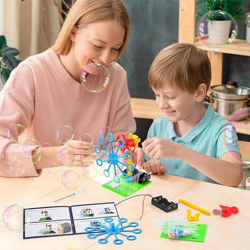 6-in-1 STEM Robot Building Kit - DIY Science Experiment & Educational Construction Toy for Kids