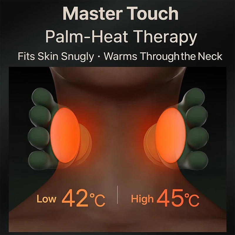 Bionic Neck & Shoulder Massager - 3 Level Kneading Massage Pillow for Neck, Back, Waist & Leg Relief