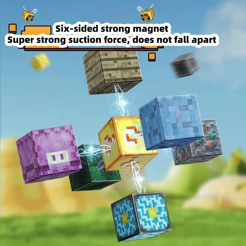 Magnetic Building Block Storage Box Set - DIY Construction Toy & Creative Assembly Kit for Kids