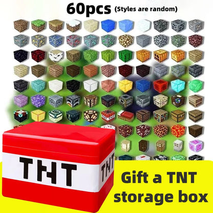 Magnetic Building Block Storage Box Set - DIY Construction Toy & Creative Assembly Kit for Kids
