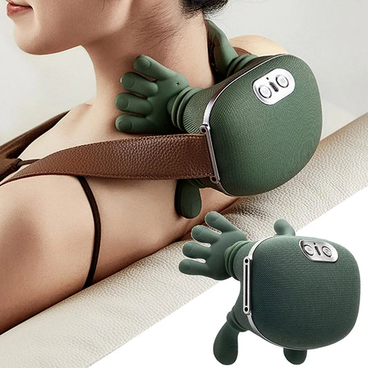 Bionic Neck & Shoulder Massager - 3 Level Kneading Massage Pillow for Neck, Back, Waist & Leg Relief