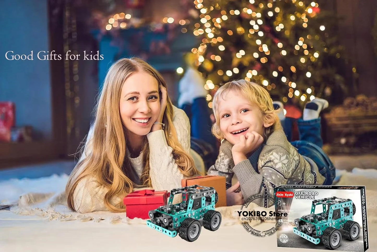 STEM Metal Truck Building Kit - 3D Engineering Model Construction Toy for Kids & Young Builders