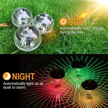 Solar Floating Pool Lights - Waterproof Color Changing LED Water Lamps for Pools, Ponds & Gardens